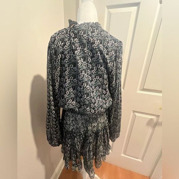 nwt misa Los Angeles chiffon‎ floral mini dress womens size medium - Picture 6 of 9